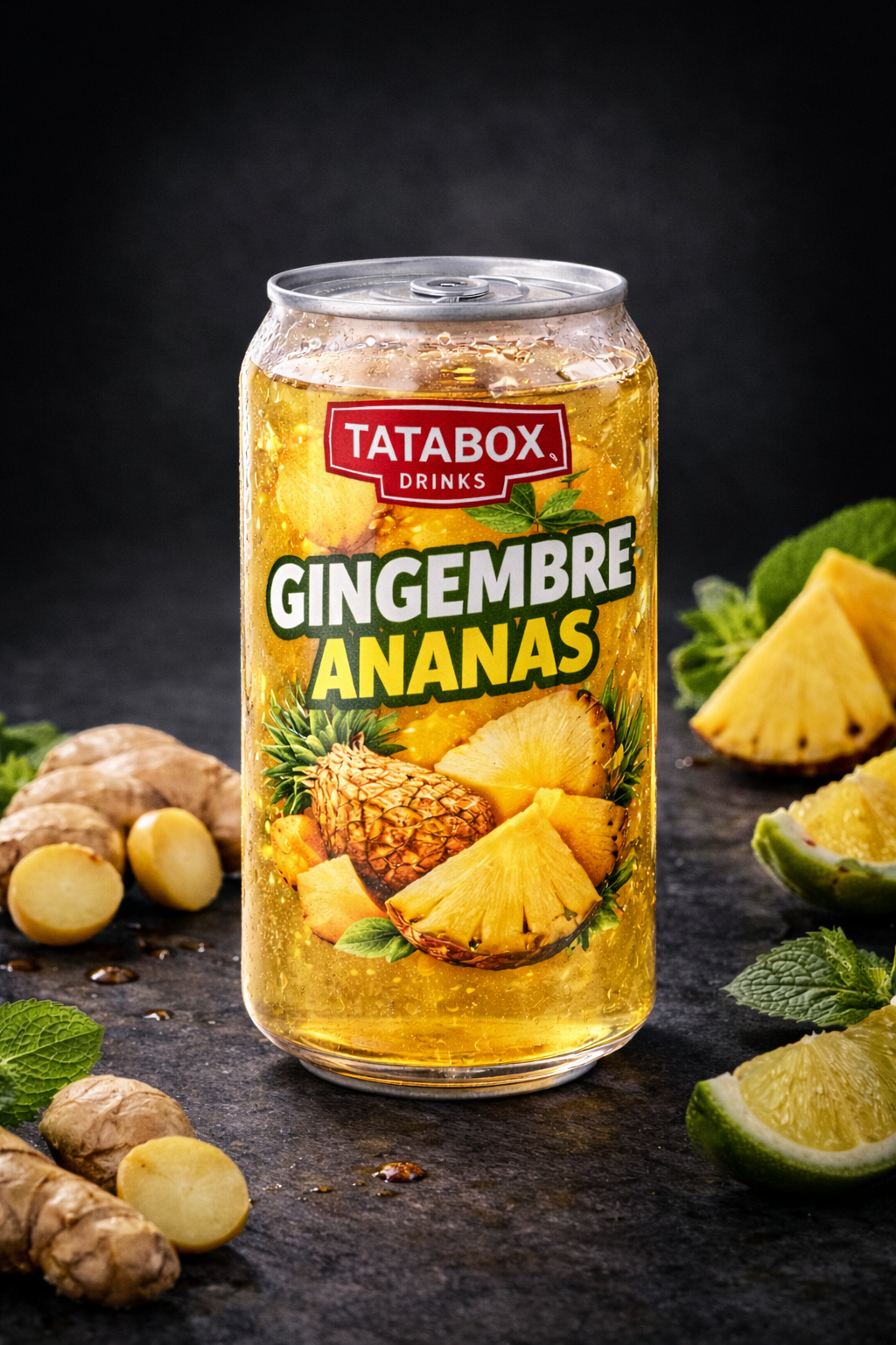 Jus de gingembre format canette