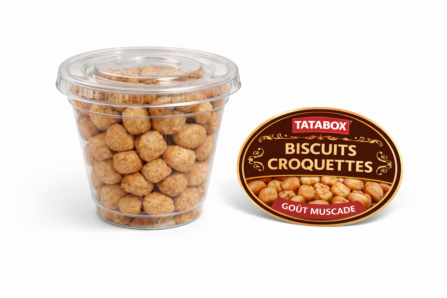 Biscuit croquette gout muscade